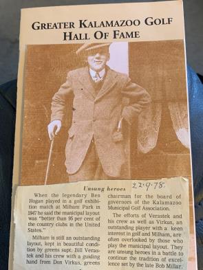 Kalamazoo Golf Hall of Fame Article